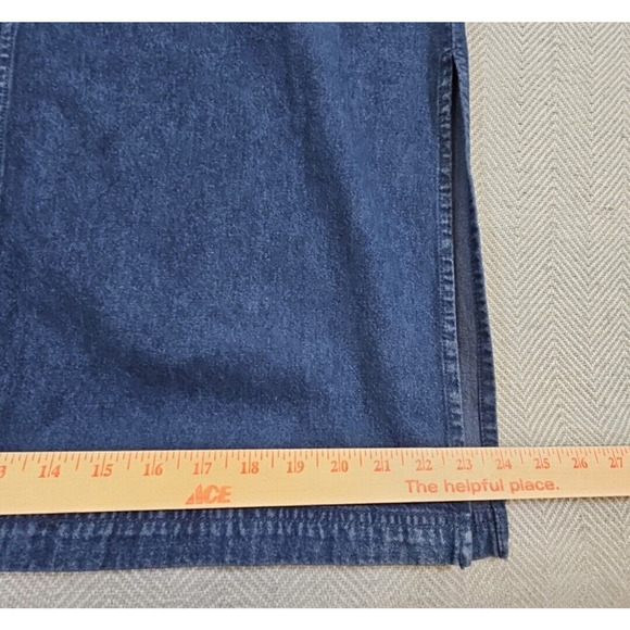 National Wildlife Denim Maxi Dress Size Medium Blue Floral and Bird Embroidery - Picture 11 of 12